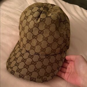 Gucci Brown/Tan GG Monogram Baseball Cap